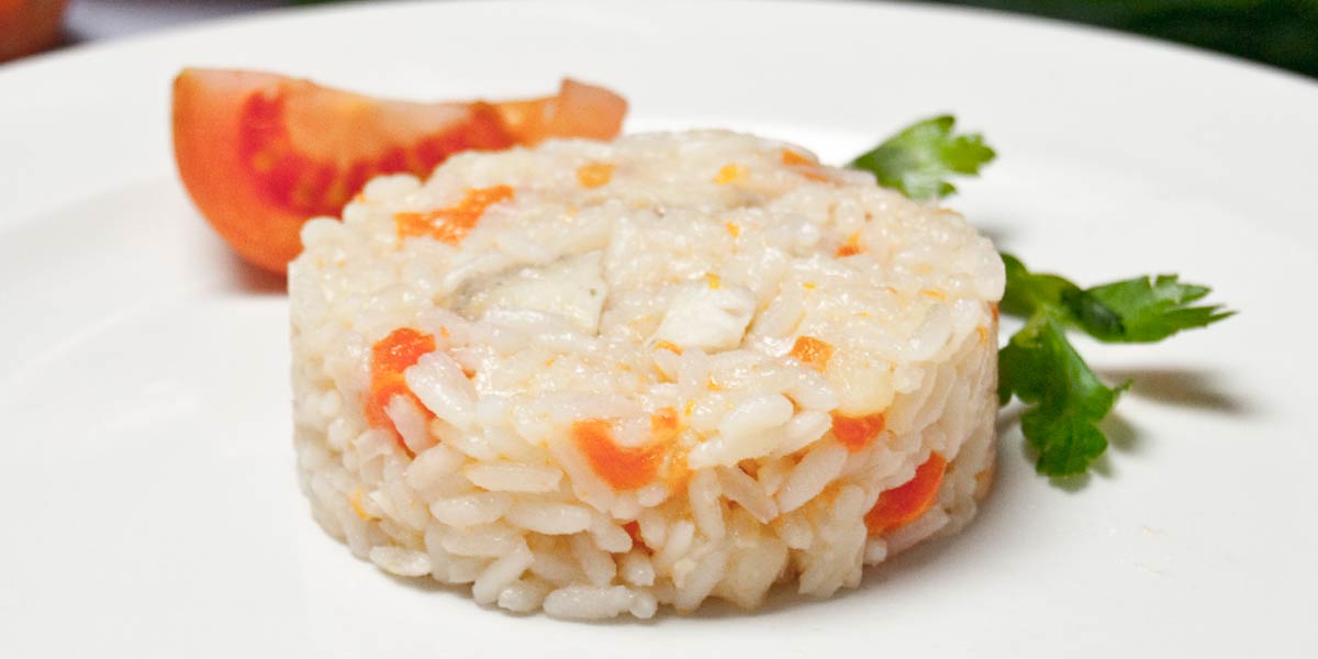 arroz verduras pescado